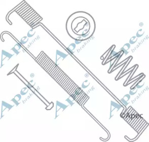 Комплектующие, тормозная колодка APEC braking KIT738