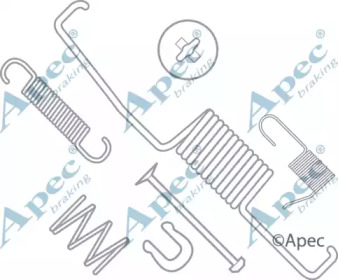 Комплектующие, тормозная колодка APEC braking KIT744