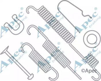 Комплектующие, тормозная колодка APEC braking KIT751