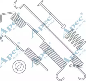 Комплектующие, тормозная колодка APEC braking KIT754