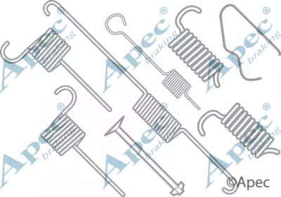 Комплектующие, тормозная колодка APEC braking KIT755