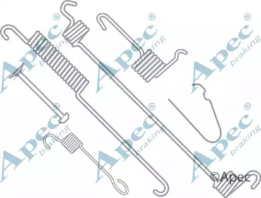 Комплектующие, тормозная колодка APEC braking KIT760