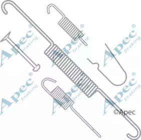 Комплектующие, тормозная колодка APEC braking KIT776