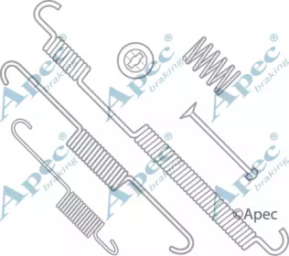 Комплектующие, тормозная колодка APEC braking KIT788