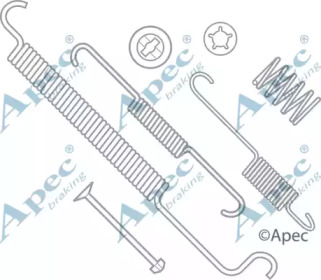 Комплектующие, тормозная колодка APEC braking KIT789