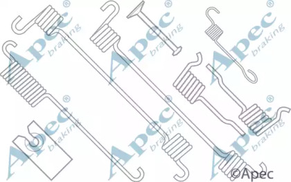 Комплектующие, тормозная колодка APEC braking KIT797