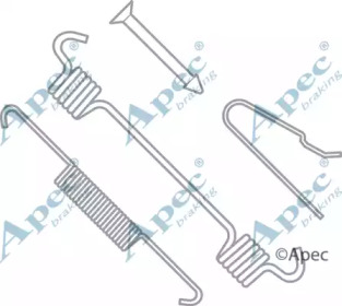 Комплектующие, тормозная колодка APEC braking KIT990