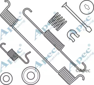 Комплектующие, тормозная колодка APEC braking KIT991