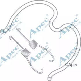 Комплектующие, тормозная колодка APEC braking KIT997