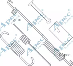 Комплектующие, тормозная колодка APEC braking KIT2002