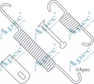 Комплектующие, тормозная колодка APEC braking KIT2016