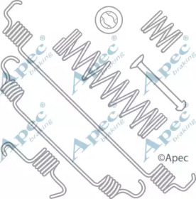 Комплектующие, тормозная колодка APEC braking KIT2035