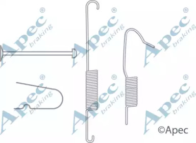 Комплектующие, тормозная колодка APEC braking KIT2036