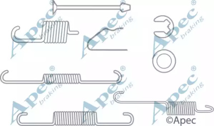 Комплектующие, тормозная колодка APEC braking KIT2041