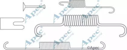 Комплектующие, тормозная колодка APEC braking KIT2045