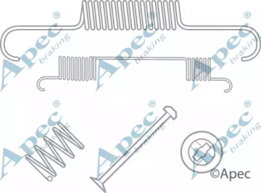 Комплектующие, тормозная колодка APEC braking KIT2047