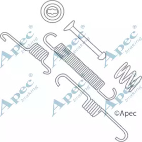 Комплектующие, тормозная колодка APEC braking KIT2057