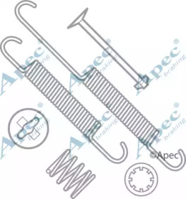 Комплектующие, тормозная колодка APEC braking KIT602