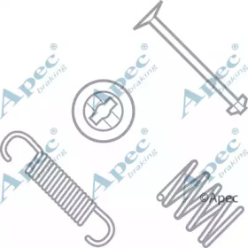 Комплектующие, тормозная колодка APEC braking KIT617