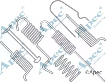 Комплектующие, тормозная колодка APEC braking KIT628