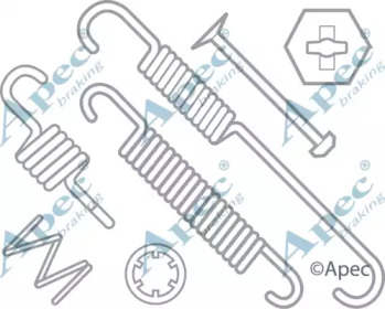 Комплектующие, тормозная колодка APEC braking KIT630