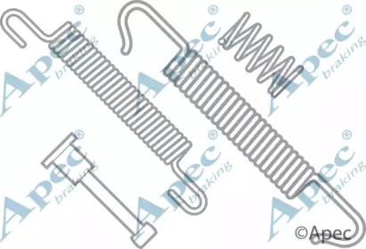 Комплектующие, тормозная колодка APEC braking KIT632