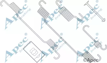 Комплектующие, тормозная колодка APEC braking KIT634