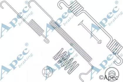 Комплектующие, тормозная колодка APEC braking KIT636