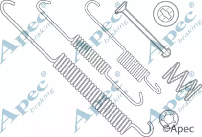 Комплектующие, тормозная колодка APEC braking KIT640