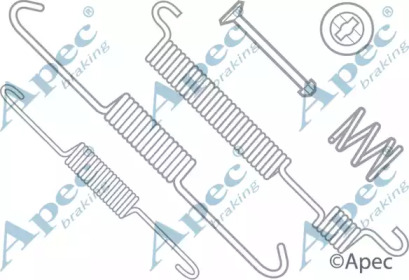 Комплектующие, тормозная колодка APEC braking KIT641