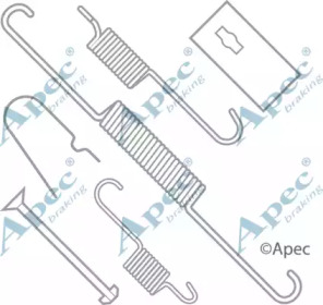 Комплектующие, тормозная колодка APEC braking KIT644