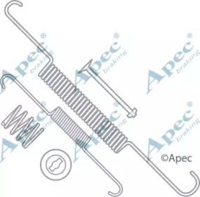 Комплектующие, тормозная колодка APEC braking KIT702