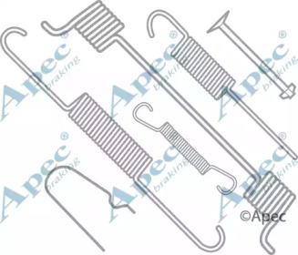 Комплектующие, тормозная колодка APEC braking KIT718