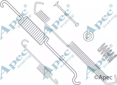 Комплектующие, тормозная колодка APEC braking KIT801