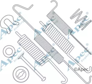 Комплектующие, тормозная колодка APEC braking KIT850