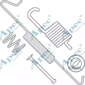 Комплектующие, тормозная колодка APEC braking KIT858