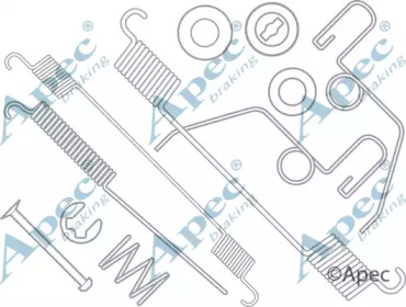 Комплектующие, тормозная колодка APEC braking KIT867