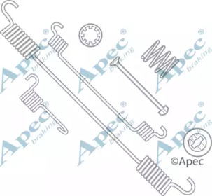 Комплектующие, тормозная колодка APEC braking KIT880