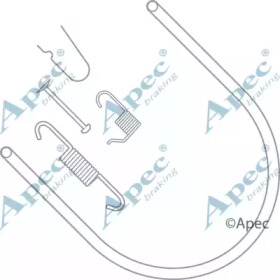 Комплектующие, тормозная колодка APEC braking KIT953