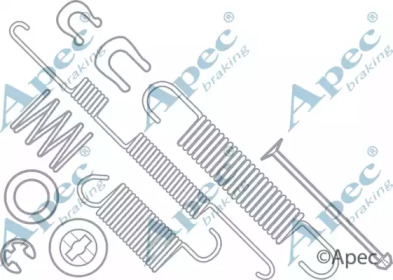 Комплектующие, тормозная колодка APEC braking KIT954