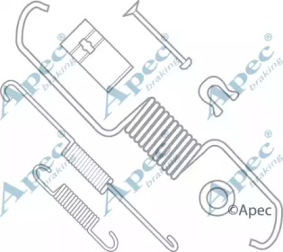 Комплектующие, тормозная колодка APEC braking KIT977