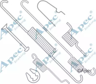 Комплектующие, тормозная колодка APEC braking KIT984