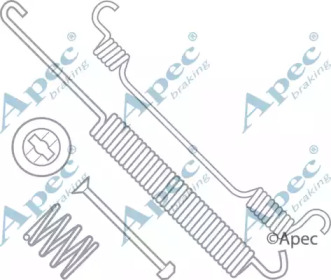 Комплектующие, тормозная колодка APEC braking KIT985