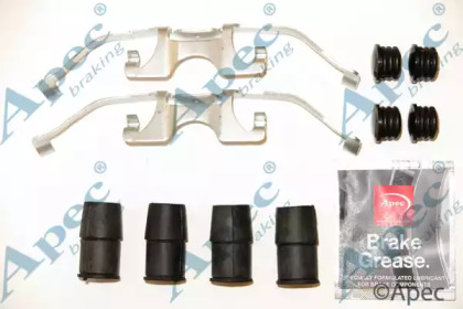 Комплектующие, тормозные колодки APEC braking KIT1224