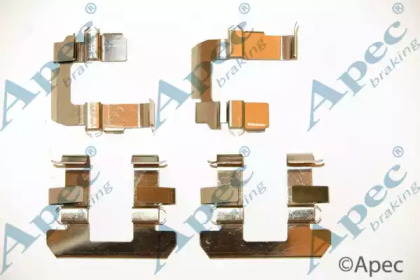 Комплектующие, тормозные колодки APEC braking KIT1198