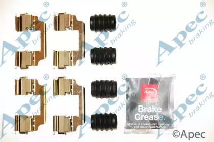 Комплектующие, тормозные колодки APEC braking KIT1215