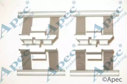 Комплектующие, тормозные колодки APEC braking KIT1255