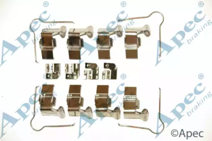 Комплектующие, тормозные колодки APEC braking KIT1253