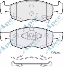 Комплект тормозных колодок APEC braking PAD2062