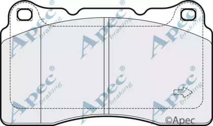 Комплект тормозных колодок APEC braking PAD2067